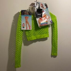 Woman’s 5 piece 80’s costume one size fits most